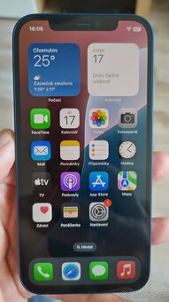 Apple iPhone 12 64GB Blue,skvělý stav,baterie 86%,zár.12mes - 2