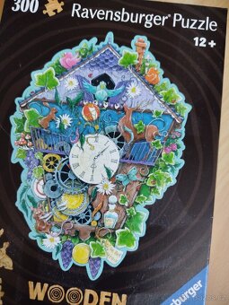 Nové puzzle, dřevěné, kukačkové hodiny Ravensburger - 2