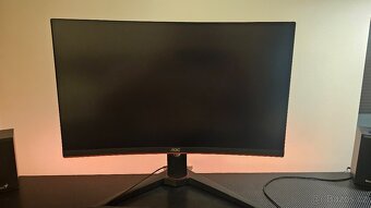 Herní zakřivený LED monitor AOC C24G1 24" 144 Hz - 2