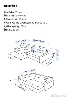 Rozkládací pohovka FIHETEN - 2