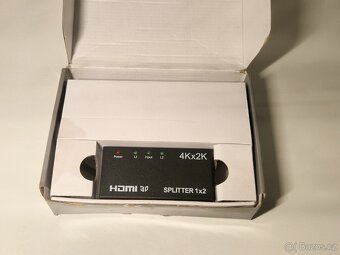 HDMI rozdvojka rozbočovač PremiumCord HDMI Splitter 4K + kab - 2