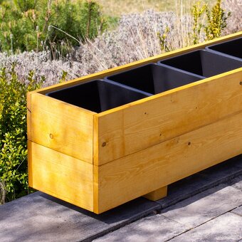 Dřevěné truhlíky na terasu - pinie - 2