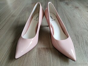 Nové lodičky s.Oliver 41 lesklé růžové - 2
