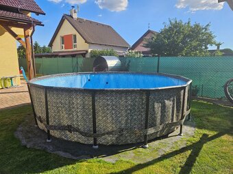 Bazén SWING FRAME Tmavý Ratan 4,27x1,07m - 2