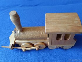 Dřevěná hračka - mašinka / parní válec - 2