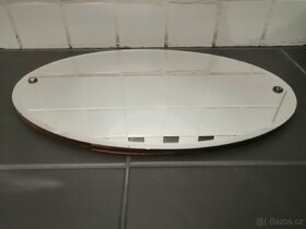 Dobové zrcadlo oválné 42x26 cm - 2