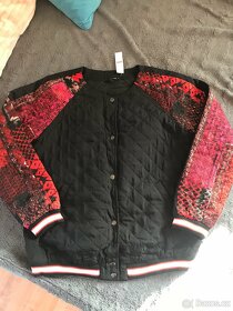Dámská černá bunda - bomber, prošívaná, Lindex, vel. L, Nová - 2