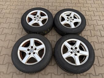 4x al kola 5x112 15 + pneu letní 195/65 R15 - 2