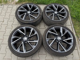 4x al kola 5x112 19 + pneu letní 225/40 R19 - 2