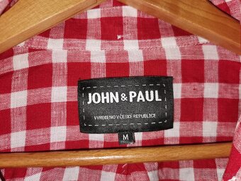 Lněná letní košile John & Paul, vel. M - 2