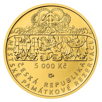 Zlatá mince ČNB 5 000 Kč - Štramberk BK (2025) - 2