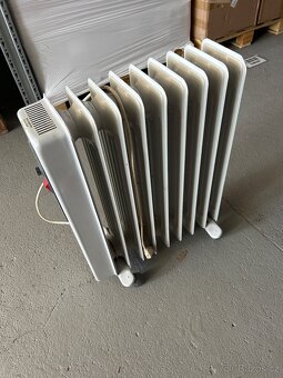 Elektrický olejový radiátor, termostat, Heller, na kolečkách - 2