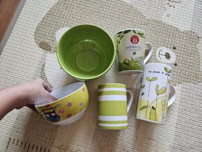 Hrnky a misky MIX zelená skvela - 2