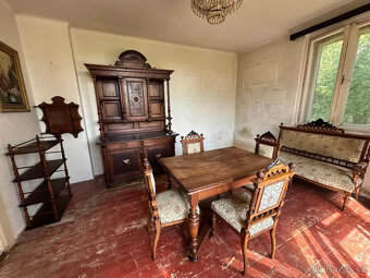 Starožitný nábytek kompletní souprava neorenesance - 2