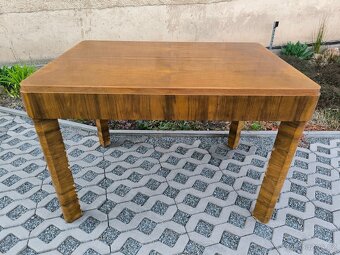 Starožitný Art Deco jídelní stůl - 118 x 82 x 80 cm - 2