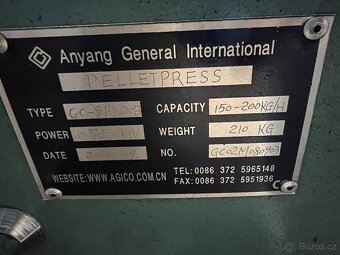 Peletkovací lis (Peletkovač) - 2