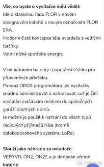 Dálkový ovladač NICE - 2