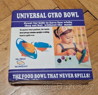NOVÁ Nevyklopitelná miska na jídlo pro děti Gyrobowl - 2