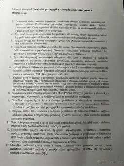Speciální pedagogika - státnicové otázky + kniha (etopedie) - 2