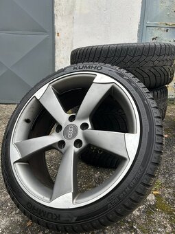 Alu kola R18 5x112 Audi + zimní pneu 225/40/18 - zamluveno - 2