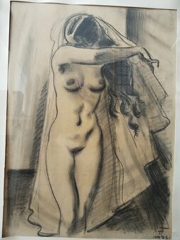 obraz DÍVČÍ AKT, sign. Jaroslav Štika 1933 - 2