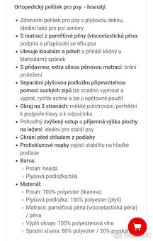 Pelíšek ortopedický pro psa - 2