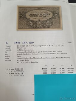 10kč 1919 Vzácná série O 47... - 2