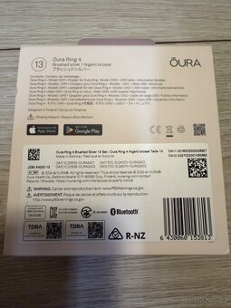 Oura Ring 4 Brushed Silver Vel.13 + záruka od 05/2025 - 2