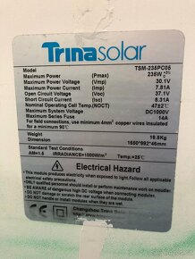 Prodam solarni fotovoltaicke panely 235 Wp - 2