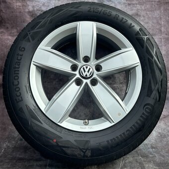Originální Alu kola 5x112 VW Tiguan 215/65/17 letní TPMS - 2