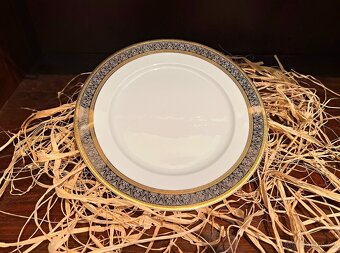 Dekorativní Porcelánový talíř zlacený dekor značený Thun - 2