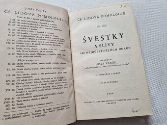 Švestky a slívy 1948 Vaněk - Čs. lidová pomologie díl III. - 2