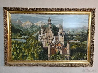 Gobelinový obraz zámek Neuschwanstein - 2
