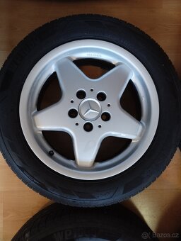alu kola 5x112 Mercedes + pneu zimní R16 205/60 - 2