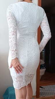 Bílé společenské šaty - 2