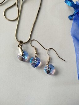 Set náušnice, náhrdelník, přívěšek Swarovski - 2
