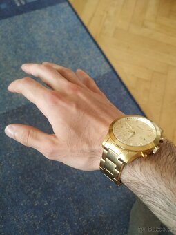 Zlatý hodinky unisex GUESS - 2