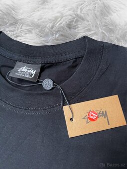Stüssy bílé tričko whitedice velikost M - 2