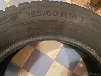 Zimné pneumatiky 185/60 R14; plechové disky 6Jx14 ET 43 - 2