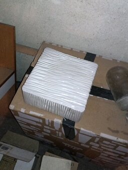 Retro stínítko skleněné - 2