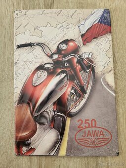Retro plechové cedule JAWA - 2