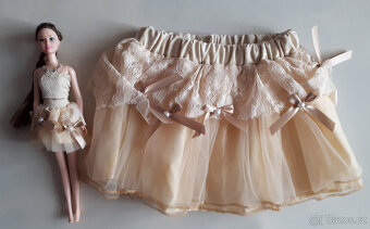 Panenka "Barbie" se stejnou sukýnkou pro holčičky - 2