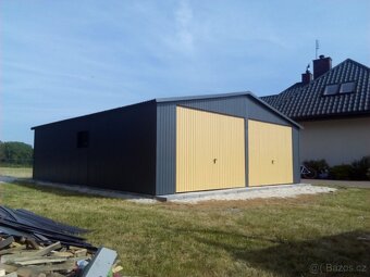 Plechová garáž 7x6m - 2