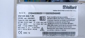 Vaillant plynový kotel 24kw - 2