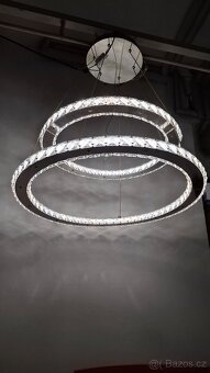 Led lustr 2 kruhy - prsteny - 2