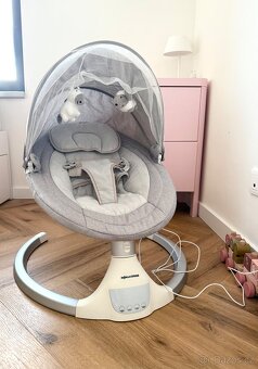 Elektrická houpačka a lehátko Mama Kiddies Premium 2v1 s - 2