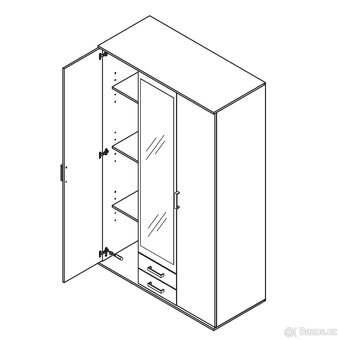 Šatní skříň Otmar (Sconto) - 2