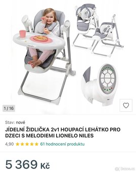 Houpátko a jídelní židlička v jednom - 2