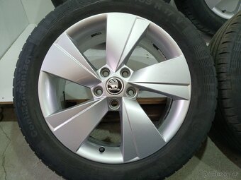 Letní alu kola Superb 5x112 R17 pneu 215/55/17/ - 2