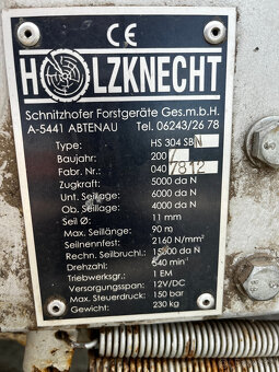lesnický naviják Holzknecht 6t - 2